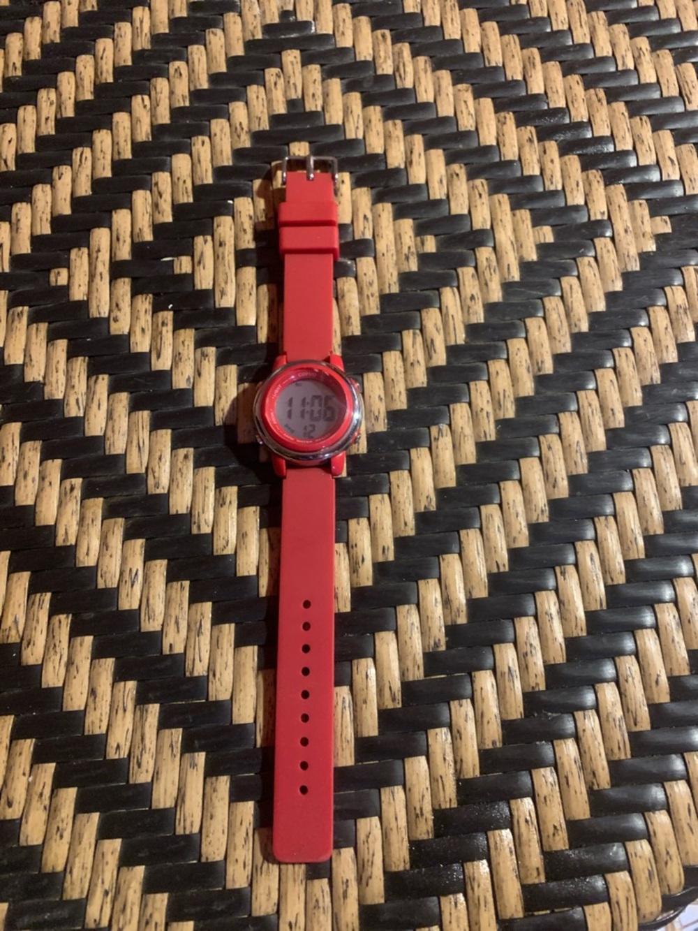 Kids Red Digital Silicone Sport Watch -by cofuo